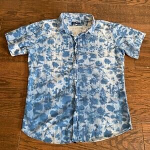 Men Short Sleeve Button Down Shirt